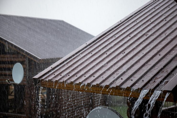 roof in rainy season